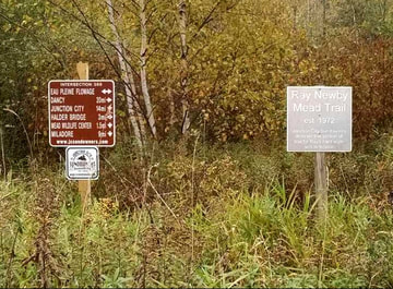 Old and New Trail Signs