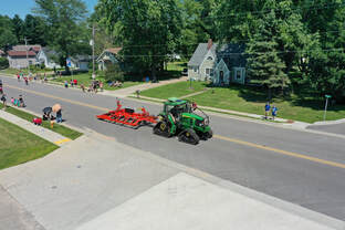 Tractor and Drag in Parade